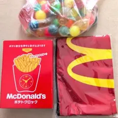 マクドナルド ポテトクロック スクエアポーチ セット　時計　福袋　おまけ付き