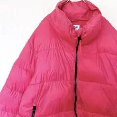 ☘️ オールドネイビー 無地 中綿ジャケット ハイネック 長袖 XL 赤 防寒のサムネイル