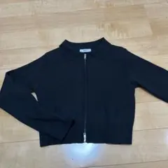 ダブルジップ リブカーディガン