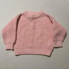 ニットセーター 9-12ヶ月 ピンク