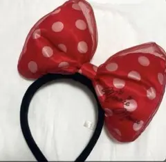 ミニーマウス 水玉リボンカチューシャ