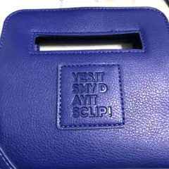 お財布ショルダーバッグ　 合成皮革　青 スタディオクリップ