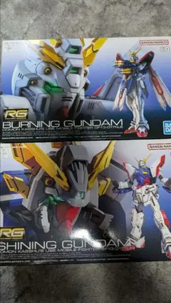 RG ガンプラ ゴッドガンダム ソリッドクリア/シャイニングガンダム セット RG ガンプラ ゴッドガンダム ソリッドクリア/シャイニングガンダム