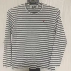 PLAY COMME des GARCONS ボーダー 長袖 티셔츠