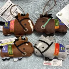 サラブレッドコレクション　ふっくらマスコット　セット　競馬　馬
