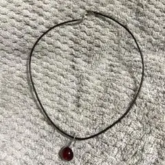 レッドアンバー　琥珀ネックレス　約11㎜