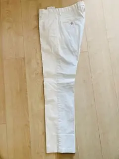 BERWICH イタリアパンツ　ホワイト スラックス Mロゴボタン付き