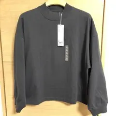 ユニクロ　ブラック モックネックT 長袖トップス XL