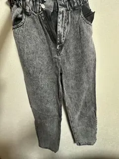 ウエストゴム グレー デニムパンツ