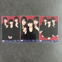 =LOVE イコラブ 音嶋莉沙 山本杏奈 瀧脇笙古 赤背景 生写真 3種コンプ