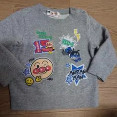 アンパンマン 長袖トレーナー グレー