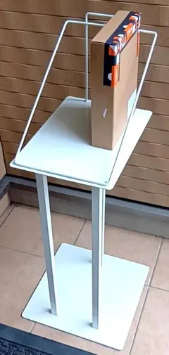 マルチスタンド スチール製 ホワイト 高さ82cm 店舗 什器 展示台