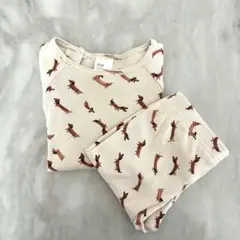 売り切り！H&M ベビーパジャマ ダックスフンド柄 80cm