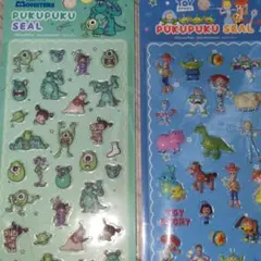 トイ・ストーリー　 モンスターズ・インクぷくぷくシール2枚セット　ディズニー