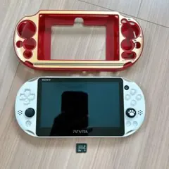 【正常動作品】PS Vita PCH-2000 ホワイト ファミコン風カバー付