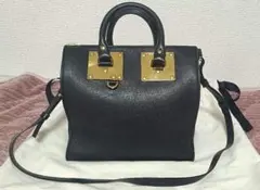 【ハンドバッグ】ショルダーベルト付き/2way/SOPHE HULME/黒のサムネイル