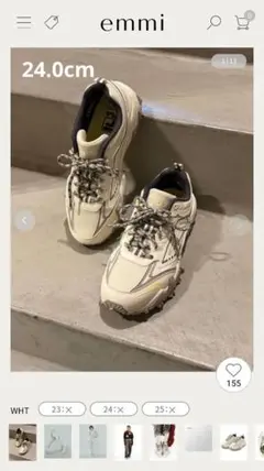 【emmi×FILA】OAKMONT V3　24cm 箱あり☆のサムネイル