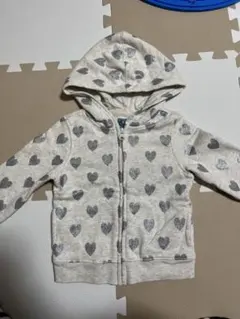 babyGap ハート柄 ジップアップパーカー 100