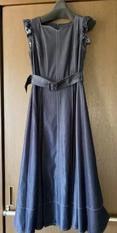 Ronnie様 エムズグレイシー デニムティアードワンピース フリルフレア