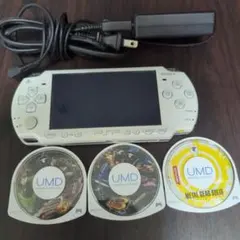 Sony PSP-2000 本体 充電器 UMDゲーム　モンハン　メタルギア