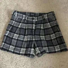 チェックショートパンツ