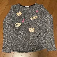 Ｈ&M スパンコールデザイン入り 長袖トップス 140cm