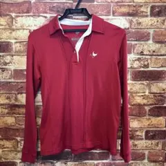 レディース ゴルフ 長袖シャツ 赤