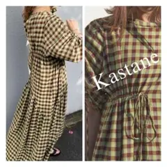 Kastane シアーギンガムシャーリングドレス
