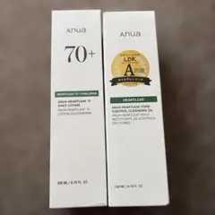 アヌア　ANUA HEARTLEAF 70 化粧水　クレンジング　2点セット