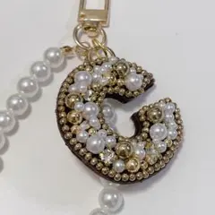 イニシャルキーチャーム　【C】ハンドメイド アルファベット　チャーム