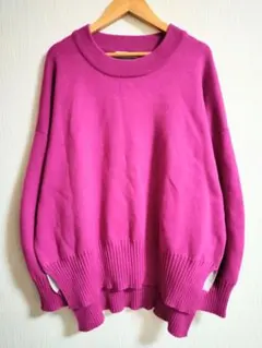 新品JEANASiSジーナシス秋冬大人カジュアル長袖ゆるだぼニットセーターレトロ