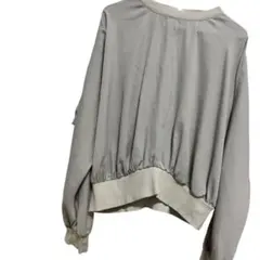 OPAQUE.CLIP レディース トップス グレー クロップド丈