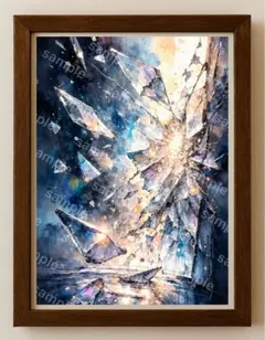 【水彩画アート】光片の瞬き 2L版写真用紙