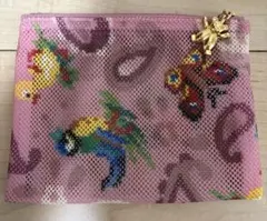 【美品】完売品 フェイラー ハイジペイズリー メッシュポーチ S ピンク