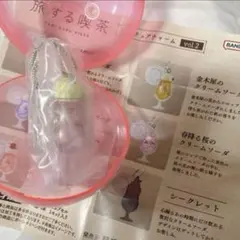 旅する喫茶 ミニチュアチャームvol.2 春降る桜のクリームソーダ