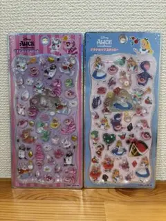 プチドロップステッカー アリス・イン・ワンダーランド チェシャ猫 2枚セット