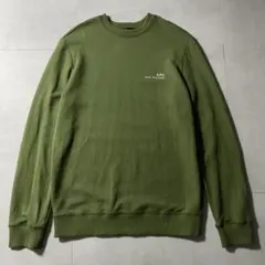 【日本製】A.P.C. アーペーセー RUE MADAME ロゴ スウェット 緑