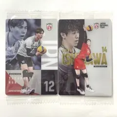 バレーボール 日本代表 ツインウエハース スペシャルイラスト 石川祐希 高橋藍