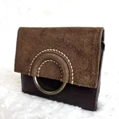 ★希少★【genten ゲンテン】３つ折り 財布 ウォレット レザー スウェード