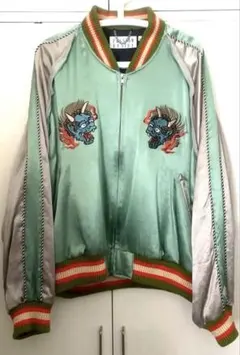 hyde着用 el conductorH エルコンダクター ウルフ刺繍スカジャン