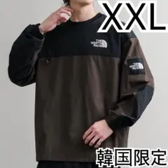 XXL＊アルバニークルーネック　ブラウン　黒＊ロンT＊ノースフェイス＊韓国限定