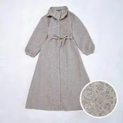 t0207／ローラアシュレイ　ジャカードワンピース　　　近年モデル 40 花柄