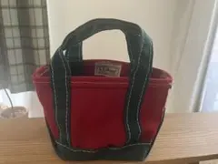 L.L.Bean90'トートバッグボートアンドトートデラックスミニグリーンレッド