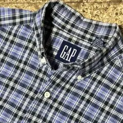 古着 90s OLD GAP チェックシャツ デカタグ 長袖シャツ