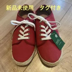 新品　earth music&ecology スニーカー レッド 23.0cmのサムネイル