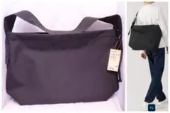 無印良品 太ベルトスクエア ショルダーバッグ 黒 23L 新品未使用 ブラックのサムネイル