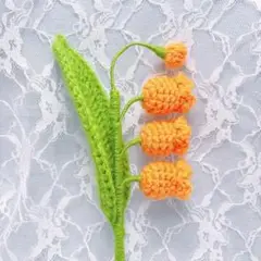 すずらん・枯れない花・編み物・毛糸の花・花束・ブーケ