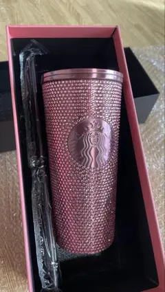 新品　韓国限定　スターバックス　ブラックピンクコラボ　タンブラー　473ml