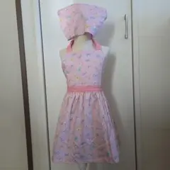 子供エプロン　三角巾セット　ハンドメイド