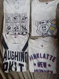 ピンクラテ 白Tシャツ まとめ売り